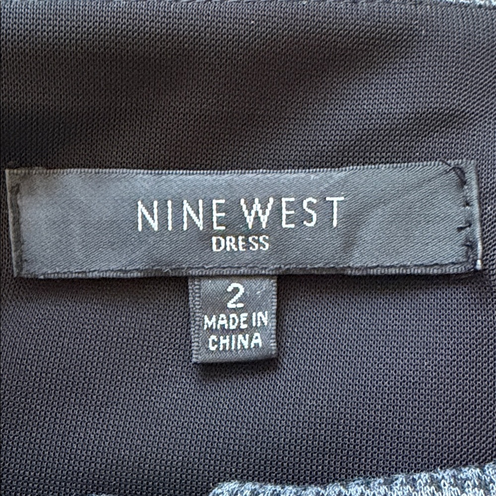 Calvin Klein Black and Gray Striped Dress - Picture 6 of 11